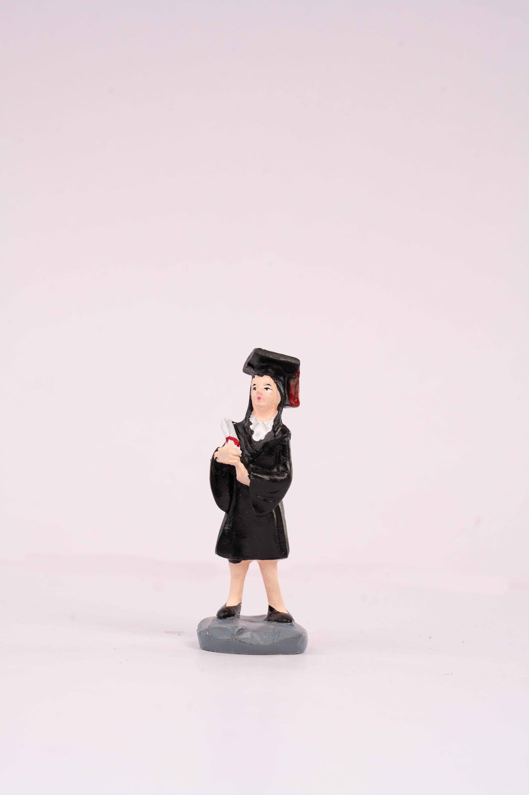 Girl in a graduation gown