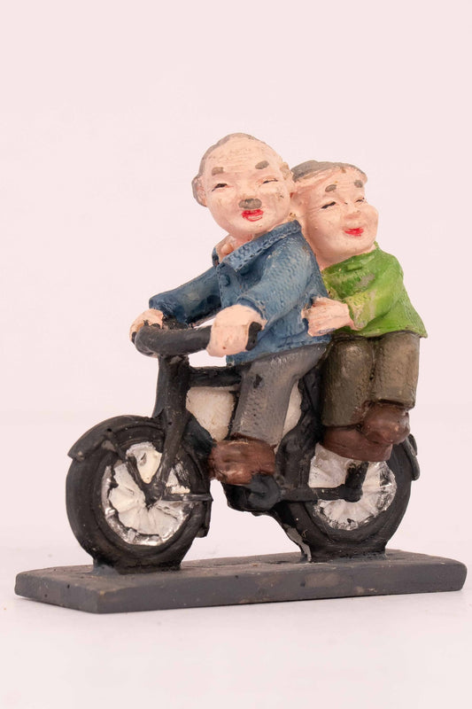 Couple On a Scooter Miniature