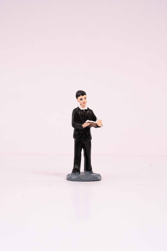 A Man Reading a Book Miniature